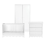 Dancer 3 Piece Nursery Room Furniture Set White