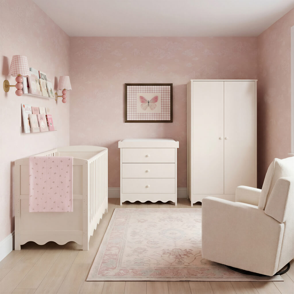 Dancer 2 Piece Nursery Room Furniture Set Cashmere