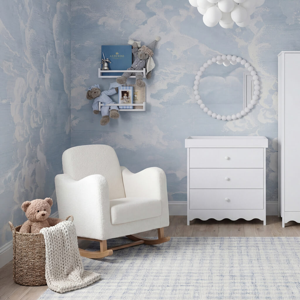 Dancer Nursery Changing Unit White