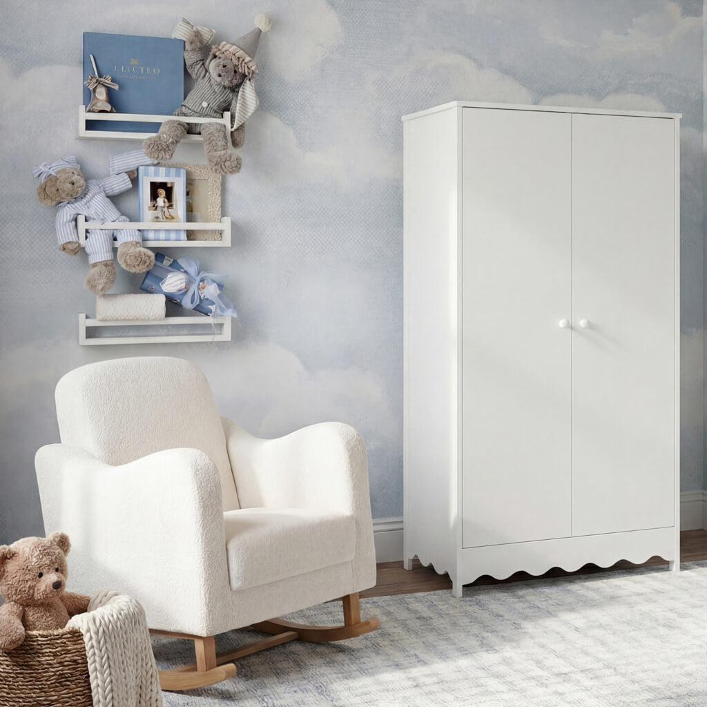 Dancer Nursery Wardrobe White