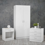 White Modern Three Piece Bedroom Set