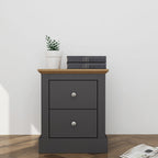 Charcoal Bedside Cabinet