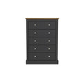 Chest Of Drawers In Charcoal