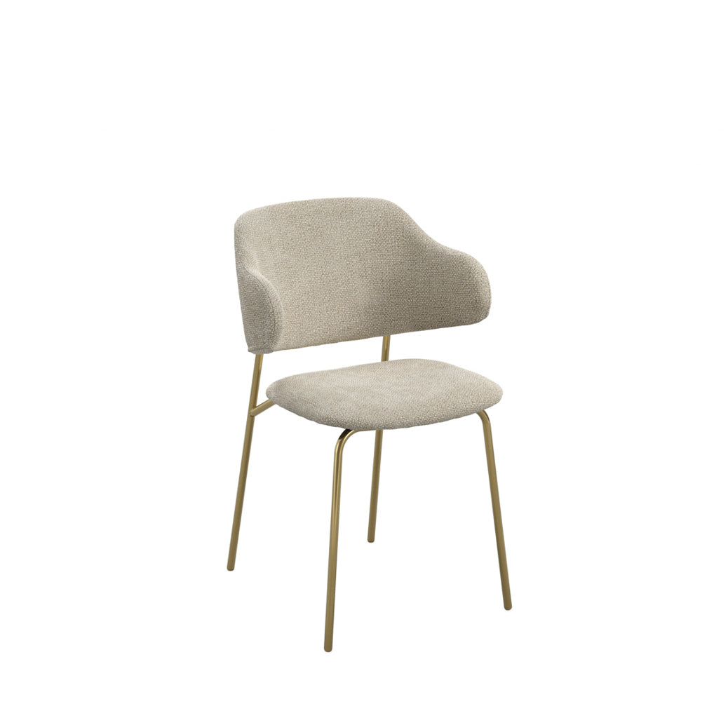 Pair Of Dorchester Wheat and Gold Dining Chair