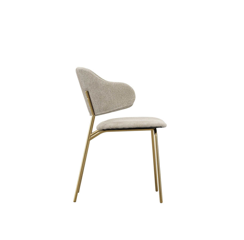 Pair Of Dorchester Wheat and Gold Dining Chair
