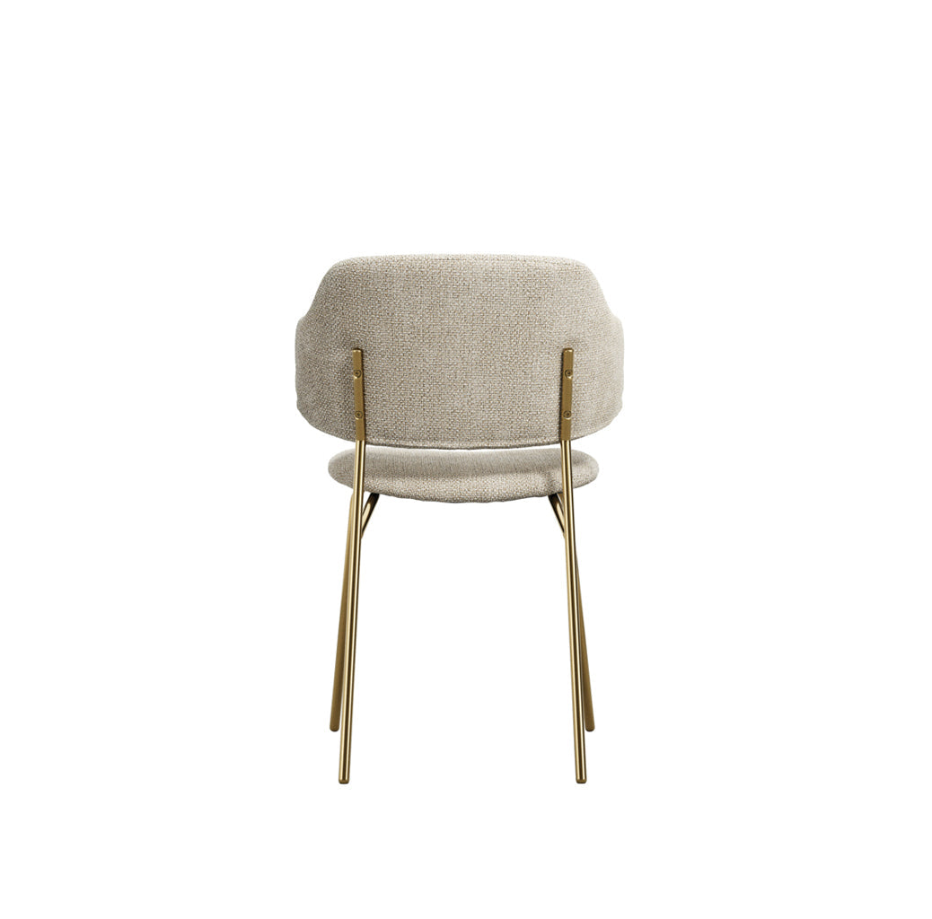 Pair Of Dorchester Wheat and Gold Dining Chair
