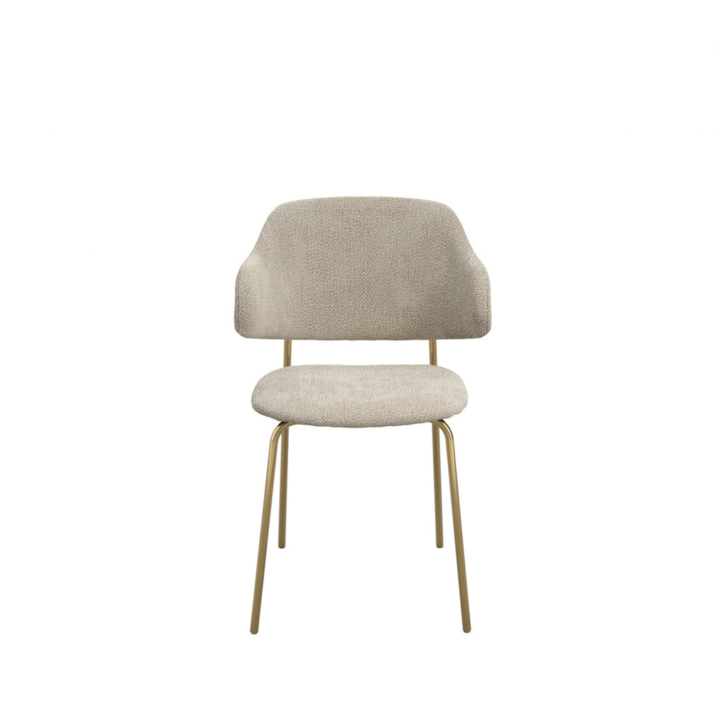Pair Of Dorchester Wheat and Gold Dining Chair