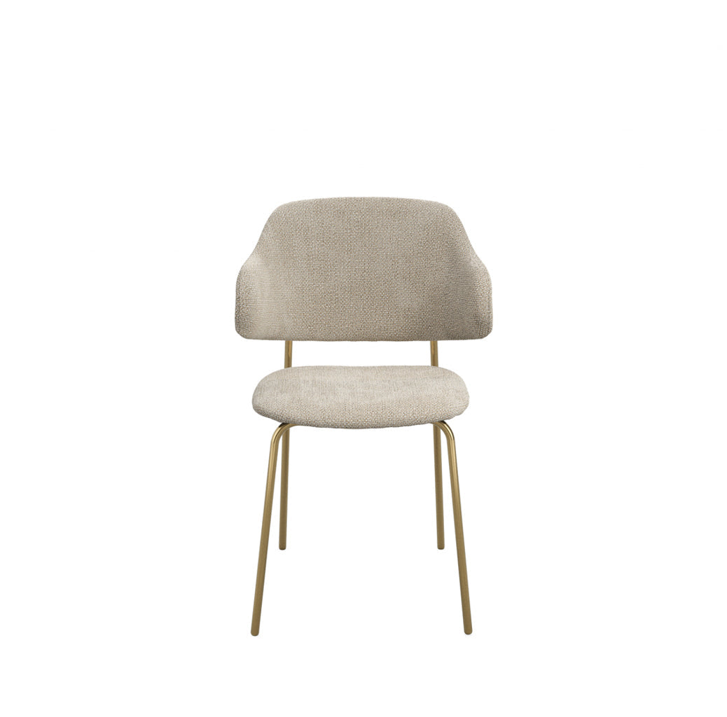 Pair Of Dorchester Wheat and Gold Dining Chair