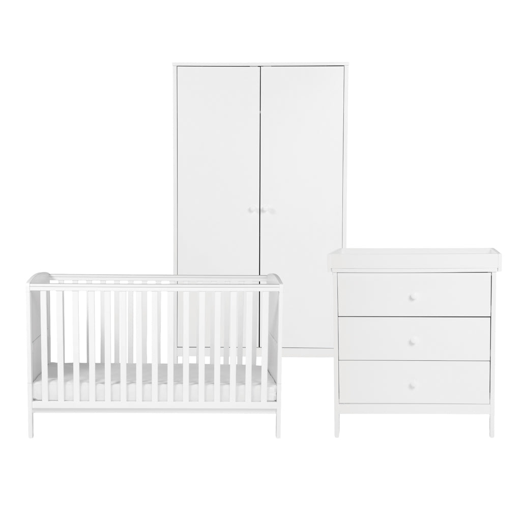 Dreamer 3 Piece Nursery Furniture Set White