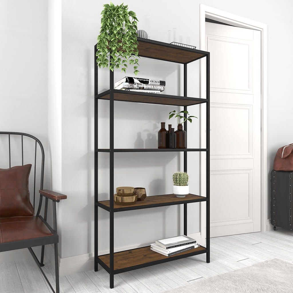 Industrial Pine Bookcase
