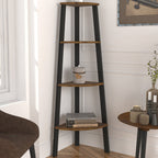 Industrial Pine Corner Shelving Unit