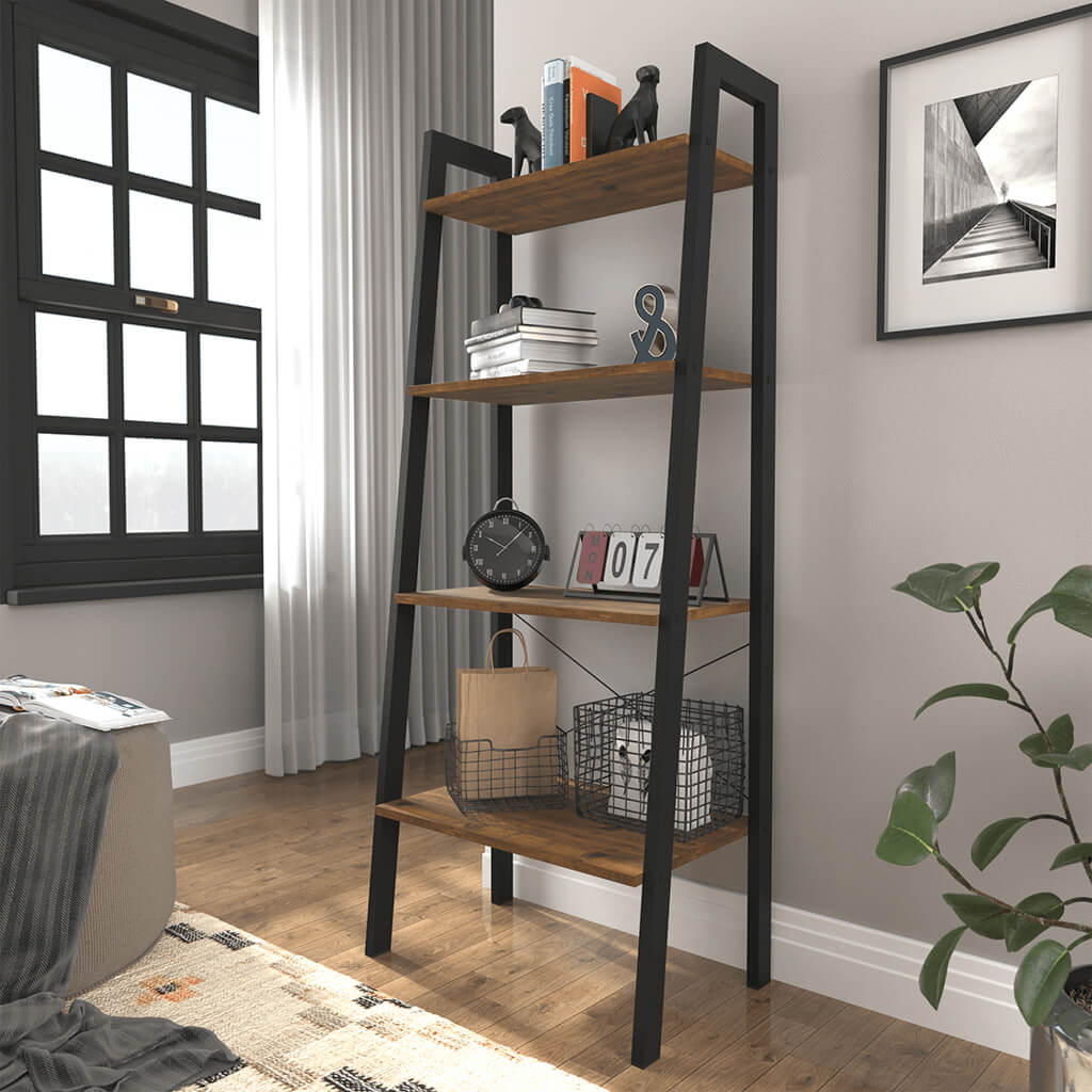 Industrial Pine Shelving Unit