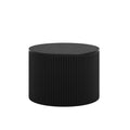 Black Circular Textured Coffee Table