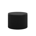 Black Circular Textured Coffee Table