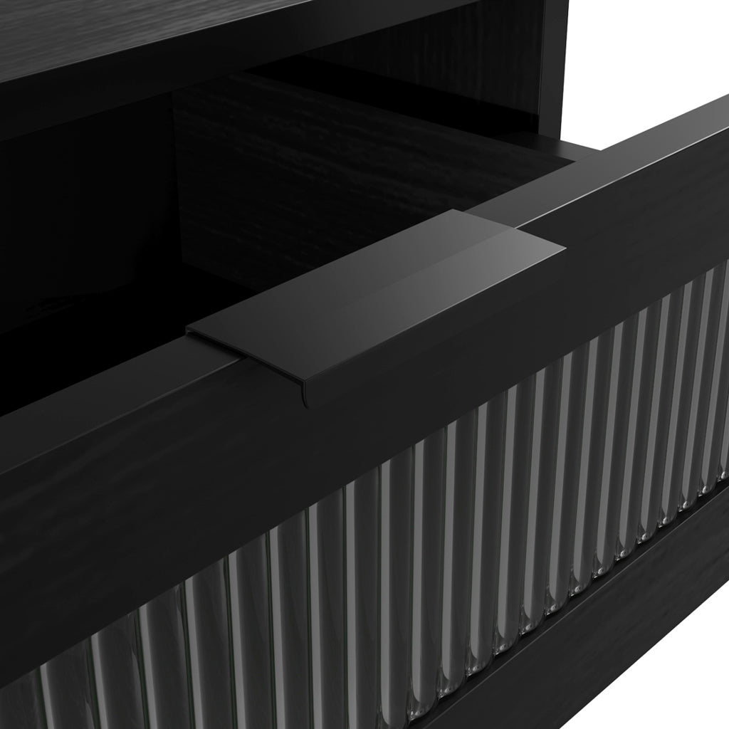 Chest Of Drawers In Matte Black