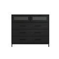 Chest Of Drawers In Matte Black