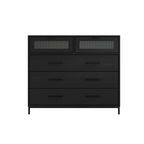 Chest Of Drawers In Matte Black