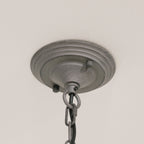 Grey 12 Branch Chandelier with Shades