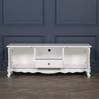 French White Large Cabinet TV Unit