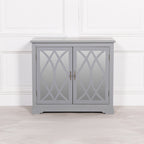 Grey Mirrored 2 Door Cupboard