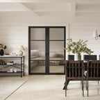 White Marble & Black Frame Console Table