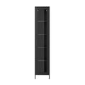 Modern Black Tall Thin Cabinet