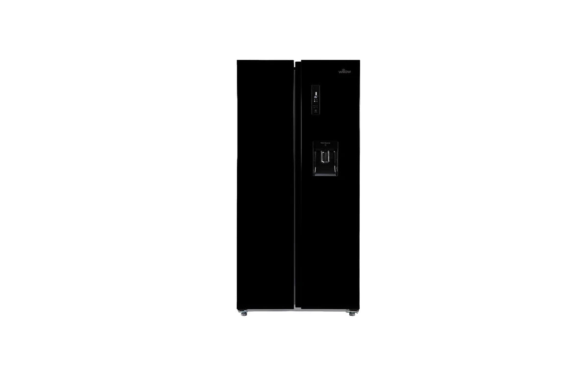 430L American Style Fridge Freezer in Black