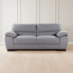 Grey woven fabric 3 seater sofa