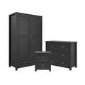 Shaker Style Bedroom Furniture Set in Black