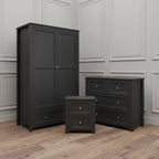 Shaker Style Bedroom Furniture Set in Black