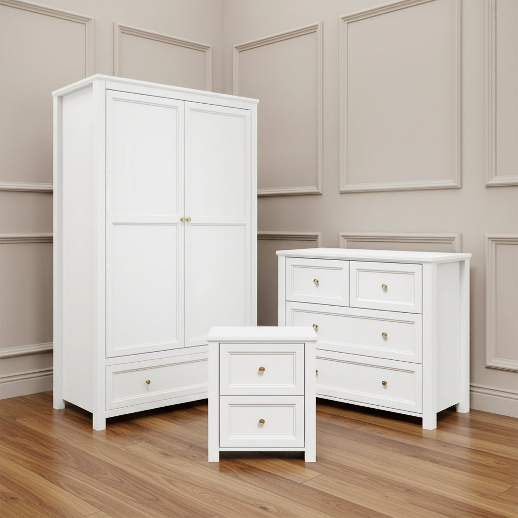 Shaker Style Bedroom Furniture Set in White
