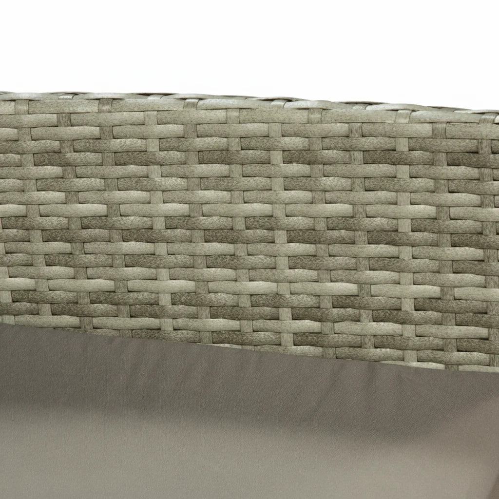 Grey 4 Piece Rattan Garden Furniture Set
