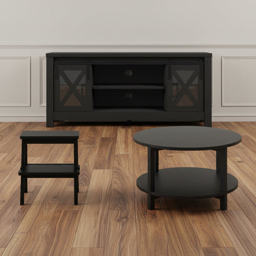 Black Living Room Furniture Set