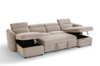 Capri U Shape Sofabed in Beige