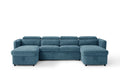 Capri U Shape Sofabed in Blue