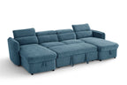 Capri U Shape Sofabed in Blue