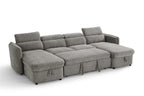 Capri U Shape Sofabed in Grey