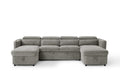 Capri U Shape Sofabed in Grey