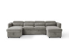 Capri U Shape Sofabed in Grey