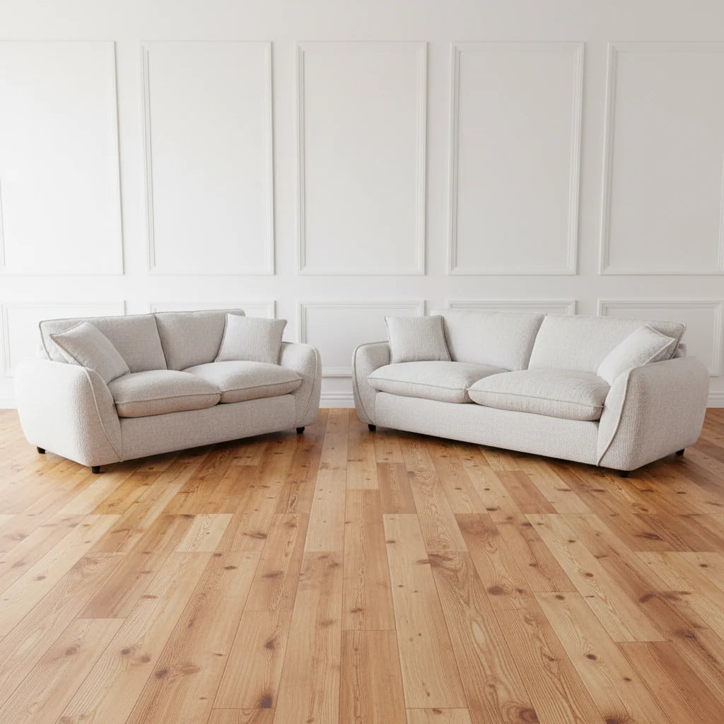 Beverley 3+2 Sofa Set in Beige