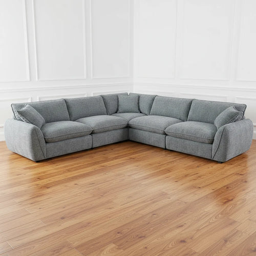Beverley Large Corner Sofa In Grey