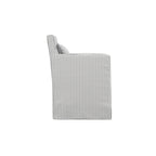 Harry Christian Home Calabasas Statement Grey Stripe Dining Chair Side View