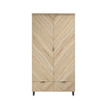Harry Christian Home Chevron Double Wardrobe