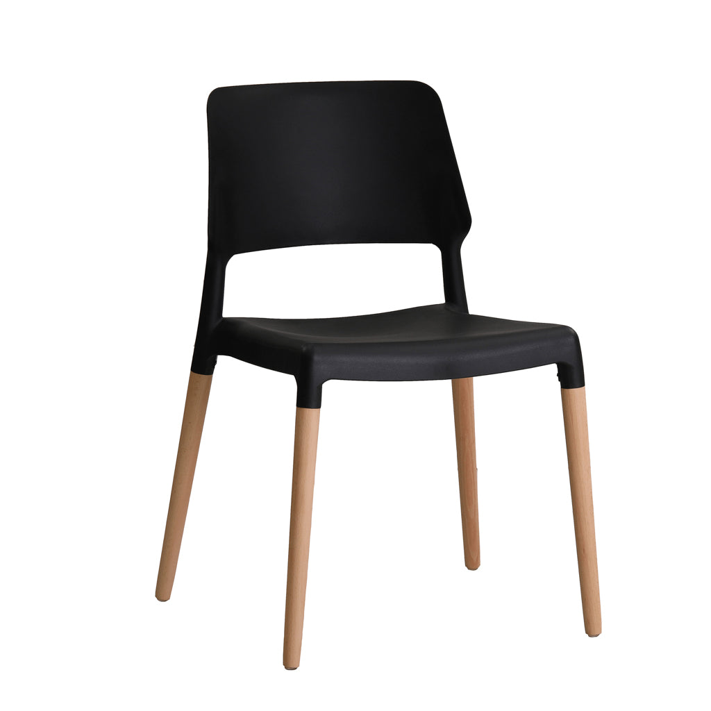 Harry Christian Home Essentials Pair Of Cubic Black Dining Chairs