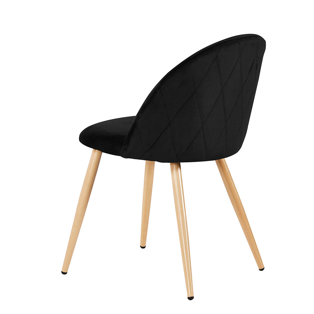 Harry Christian Home Valentine Black & Oak Dining Chair 