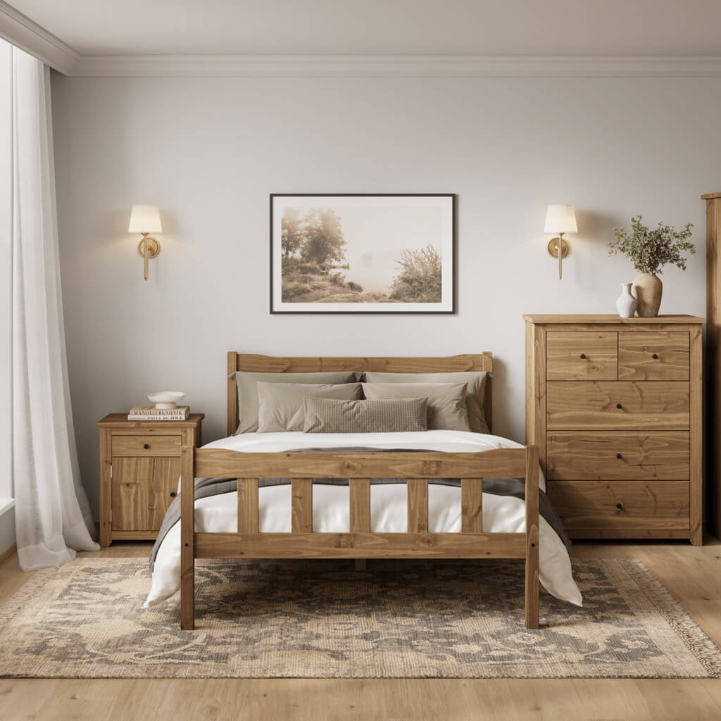 Pine Bedside Cabinet