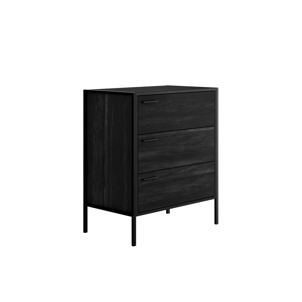 Black Wood Effect Chest Of Drawers
