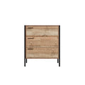 Distressed Oak Effect Chest Of Drawers