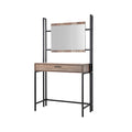 Industrial Style Dressing Table With Mirror