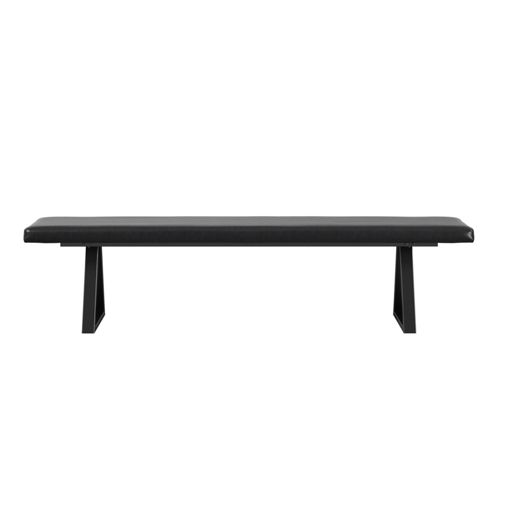Hyde Natural and Black Dining Table with Hyde Benches Dining Set Deal